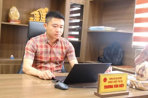 Ông Trương Văn Hiệu, Phó Chủ tịch UBND xã Ea Knuếc, tỉnh Đắk Lắk.