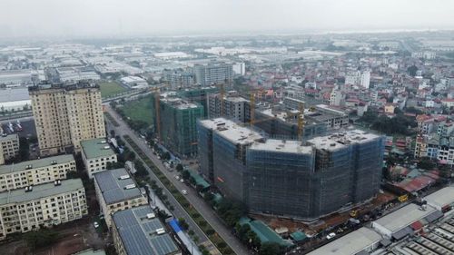 Hà Nội công khai 13 dự án NƠXH sắp triển khai. Trong ảnh: một dự án NƠXH đang hoàn thiện ở Hà Nội.