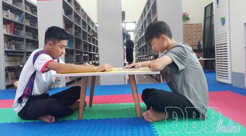 Không gian phòng đọc Thiếu nhi rộng rãi, thoáng mát và yên tĩnh.