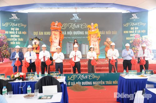 Dự án nhà ở xã hội đường Nguyễn Trãi nối dài vừa được khởi công vào ngày 27-5.