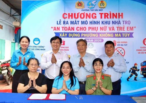 Phường Thủ Dầu Một ra mắt mô hình khu nhà trọ an toàn cho phụ nữ và trẻ em.
