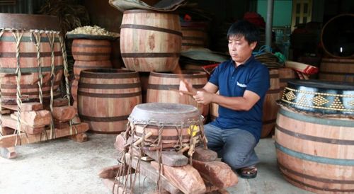 Nghề làm trống Bình An trải qua 150 năm tồn tại và phát triển