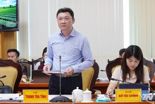Lãnh đạo Thanh tra tỉnh báo cáo kết quả theo dõi, đôn đốc việc rà soát, xử lý, đưa vào khai thác, sử dụng các cơ sở nhà, đất dôi dư sau sắp xếp bộ máy trên địa bàn tỉnh.