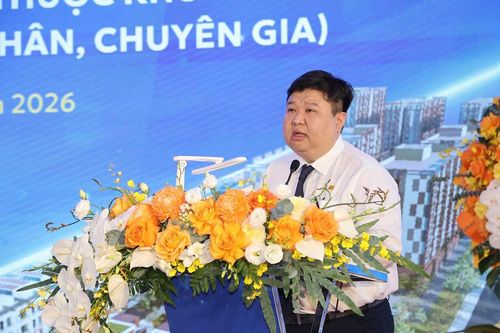 Ông Tường Duy Long, Tổng Giám đốc Công ty cổ phần Đại An phát biểu tại lễ khởi công dự án.