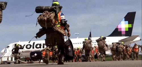 Các đội cứu hộ quốc tế đã nhanh chóng tới Venezuela. Ảnh chụp màn hình