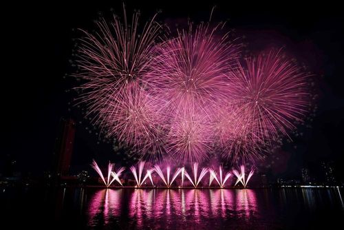 Màn trình diễn pháo hoa của đội Úc