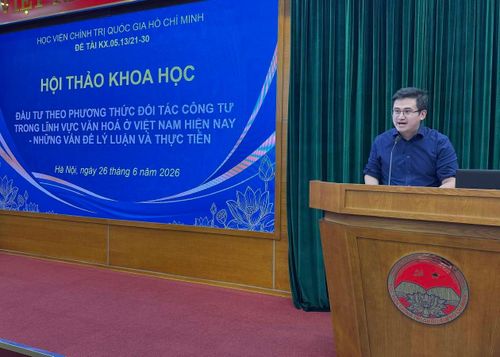 TS. Lê Xuân Tùng nhấn mạnh tính cấp thiết xây dựng bộ tiêu chí minh bạch cho đầu tư văn hóa.