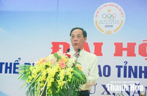 Đồng chí Đầu Thanh Tùng, Tỉnh ủy viên, Phó Chủ tịch UBND tỉnh, Trưởng Ban Chỉ đạo Đại hội phát biểu khai mạc.