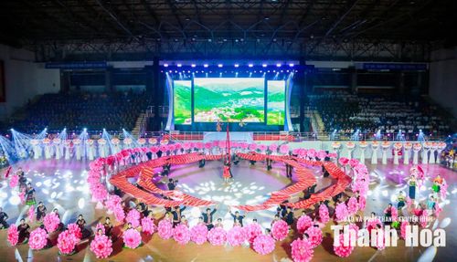 Chương trình nghệ thuật TDTT đặc sắc với chủ đề “Thể thao Thanh Hóa - Khát vọng vươn tới đỉnh cao”.