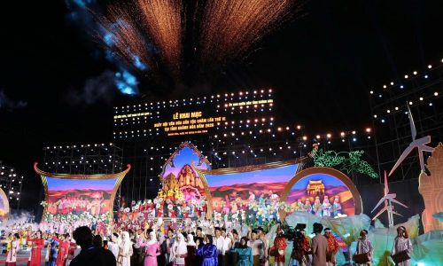 Không gian đêm khai mạc Ngày hội văn hóa dân tộc Chăm lần thứ VI, tỉnh Khánh Hòa - năm 2026