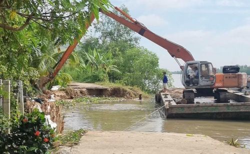Từ đầu năm đến nay, tỉnh Vĩnh Long xảy ra 44 điểm sạt lở.