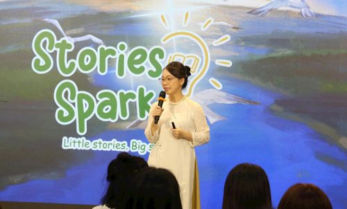 Thạc sĩ Trần Thùy Dương, Giám đốc Công ty TNHH Budding Bean Việt Nam chia sẻ tại sự kiện. Ảnh: ND
