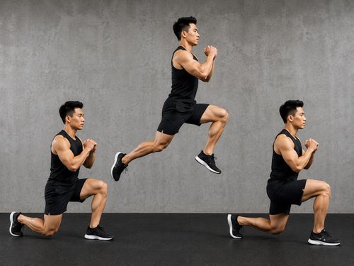 Nhảy chùng chân là bài tập tiêu hao năng lượng rất lớn do kết hợp sức mạnh và sức bền.