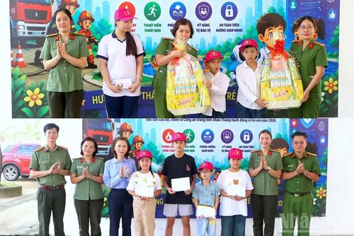 Nhiều phần quà ý nghĩa trao tặng cho các em nhỏ được nhận đỡ đầu trong chương trình “Mẹ đỡ đầu” của các cấp Hội Phụ nữ Công an tỉnh Cà Mau.