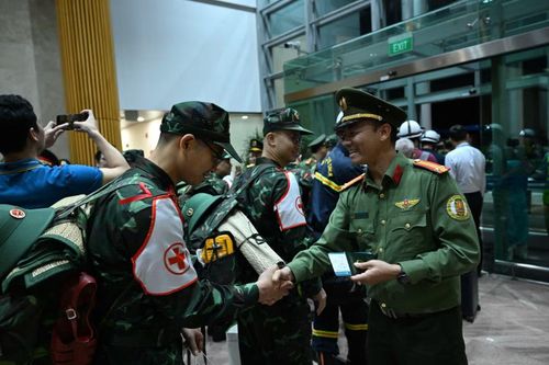 Khu vực kiểm tra an ninh. Ảnh: QĐND.
