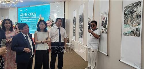 Các đại biểu tham quan triển lãm.