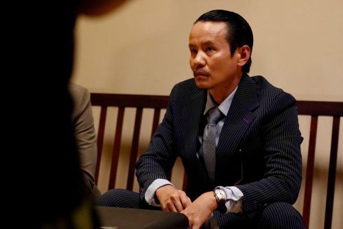 Diễn viên Hồ Quang Mẫn với vai ông Han trong bộ phim "Kế hoạch CM12". Ảnh: Yến Nhi.