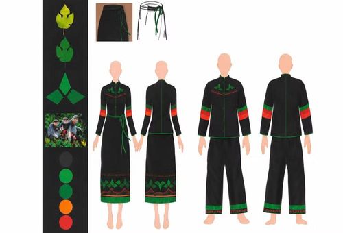 Mẫu thiết kế trang phục của Thạc sĩ Nguyễn Thị Phương Tú, được dân tộc Chứt thống nhất lựa chọn.