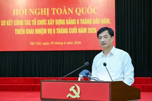 Đồng chí Nguyễn Duy Ngọc ghi nhận, đánh giá cao những kết quả đạt được của ngành tổ chức xây dựng Đảng thời gian qua. (Ảnh: DUY LINH)
