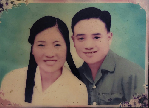 Bức ảnh đồng chí Bùi Hoàng Nam và vợ là Phạm Thị Lộc, chụp năm 1966. Ảnh do gia đình cung cấp