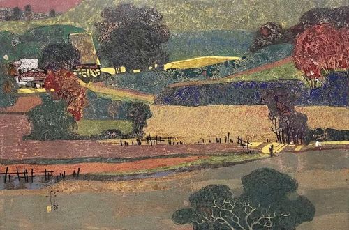 - Tác phẩm “Một thoáng Tây Nguyên 1” (sơn mài, 60 x 90cm, 2026) của Đình Hồ.