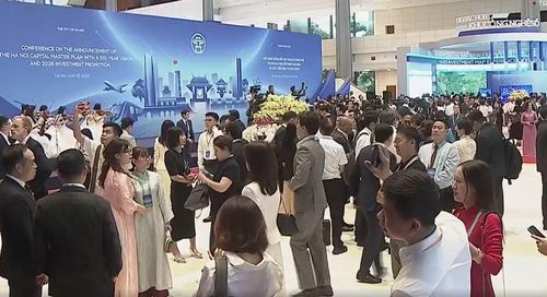Quang cảnh trước thềm hội nghị.