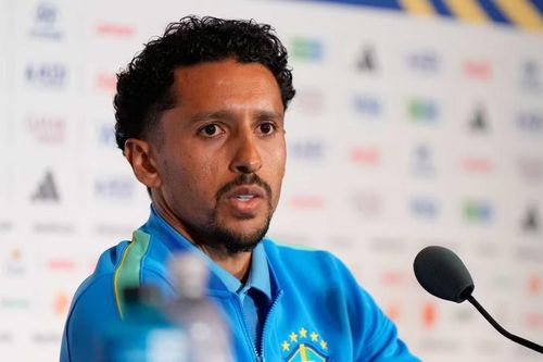 Trung vệ Marquinhos phát biểu họp báo trước trận Brazil – Nhật Bản ở vòng 1/16 World Cup 2026.