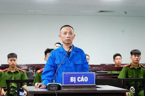 Bị cáo Tân tại phiên tòa.