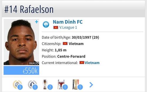 Theo thông tin mới nhất từ Transfermarkt, Nguyễn Xuân Son tiếp tục bị điều chỉnh giảm giá trị chuyển nhượng. Ảnh chụp màn hình