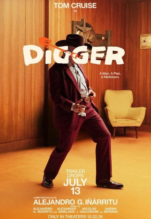 Poster quảng cáo cho bộ phim mới Digger của Tom Cruise. Ảnh: Warner Bros