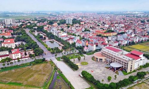Một góc trung tâm xã Yên Phong.