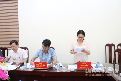 Ủy viên Ủy ban Kiểm tra Tỉnh ủy trình bày báo cáo tại kỳ họp