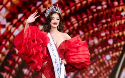 Thông điệp "Kết nối văn hóa" giúp Soe Myintzu Lwin chạm tay vương miện Miss Multicultural World 2026 (Ảnh: BTC).