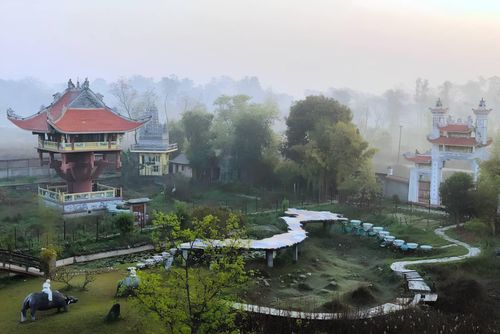  An Việt Nam Phật quốc tự tại Lâm Tỳ Ni, Nepal. (Ảnh: An Việt Nam Phật quốc tự) 