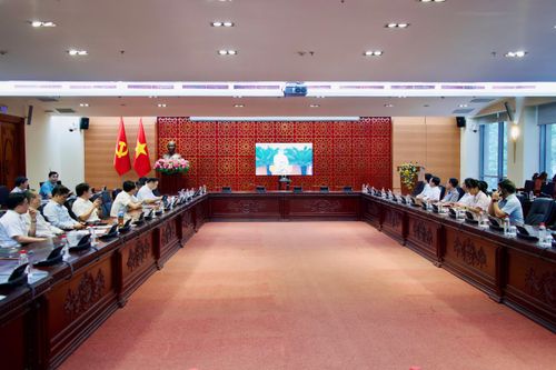 Các đại biểu dự Hội nghị tại điểm cầu 22 Hùng Vương. Ảnh: ST