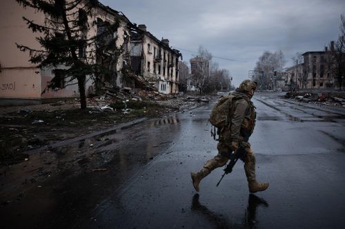  Một binh sĩ Ukraine tại TP Kostiantynivka, tỉnh Donetsk vào tháng 1. Ảnh: THE NEW YORK TIMES 