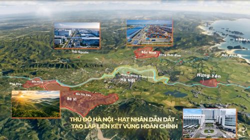 Hà Nội sẽ hình thành mạng lưới đô thị liên kết với các địa phương lân cận như Thái Nguyên, Bắc Ninh, Hưng Yên, Ninh Bình, Phú Thọ và Hải Phòng để tạo vùng phát triển thống nhất.