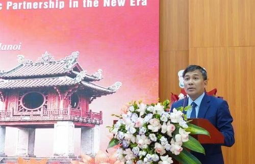 Thứ trưởng Thường trực Bộ Ngoại giao Nguyễn Minh Vũ phát biểu tại Diễn đàn.