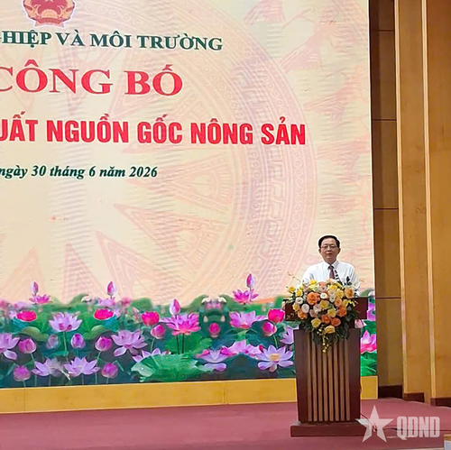 Phó thủ tướng Hồ Quốc Dũng phát biểu tại buổi lễ. 
