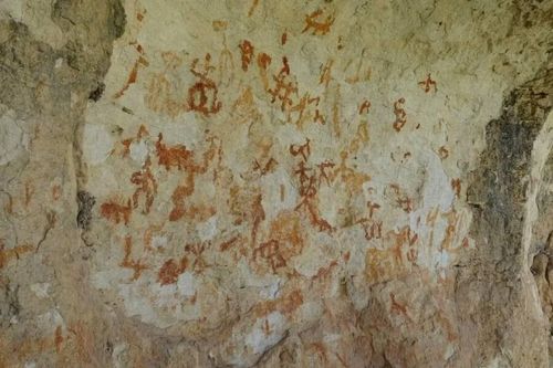 Gần 100 bức tranh hang động thời tiền sử được phát hiện ở khu vực Tohma Canyon, Thổ Nhĩ Kỳ. Ảnh: IHA Photo.