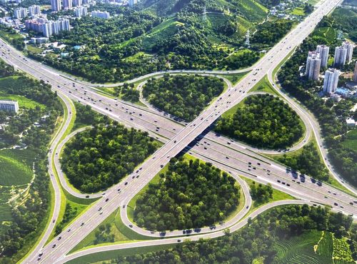 Mô hình nút giao cao tốc Hà Nội - Thái Nguyên - Chợ Mới sau khi được hoàn thành. Ảnh: NĐT
