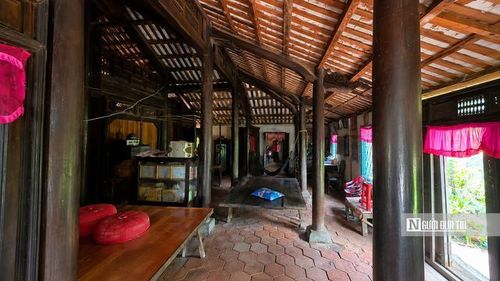 Khác với nhiều ngôi nhà rường truyền thống, hệ khung của "Nhà trăm cột" được thiết kế theo lối đặc biệt, không sử dụng hàng cột cái ở giữa mà liên kết các cặp cột bằng hệ thống xà ngang chắc chắn. Kết cấu này vừa tạo không gian rộng, vừa thể hiện trình độ kỹ thuật xây dựng vượt bậc của những người thợ cách đây hơn một thế kỷ.