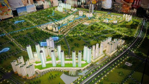 Khu đô thị Nam An Khánh là một trong những dự án bất động sản lớn tại Thủ đô, được trưng bày ở triển lãm sa bàn Quy hoạch Tổng thể Thủ đô tầm nhìn 100 năm tại Bảo tàng Hà Nội từ chiều 29/6.
