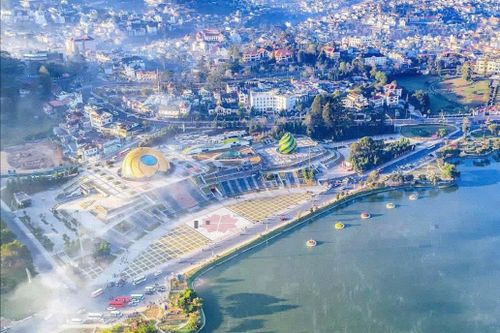 Quang cảnh khu vực trung tâm đô thị Đà Lạt