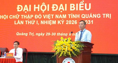 Đồng chí Phó Bí thư Tỉnh ủy, Chủ tịch HĐND tỉnh Nguyễn Đăng Quang phát biểu chỉ đạo tại đại hội - Ảnh: C.H