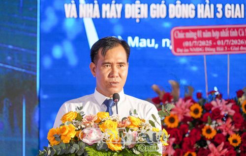 Ông Trương Minh Kiệt, Phó Giám đốc Công ty cổ phần Năng lượng Điền Hải Bạc Liêu, cam kết triển khai dự án đúng tiến độ, sớm đưa vào vận hành.