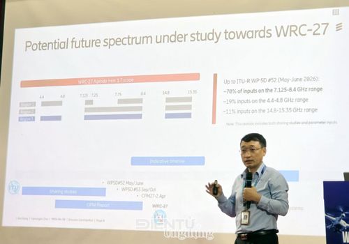 Ông Đặng Đạt, phụ trách Giải pháp Mạng của Ericsson Việt Nam chia sẻ tại Hội thảo
