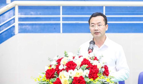 Phó Giám đốc Sở Văn hóa và Thể thao Hà Nội Phạm Xuân Tài phát biểu tại buổi lễ