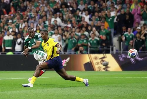Mexico có 2 bàn dẫn trước sau hiệp 1. (Ảnh: FIFA)