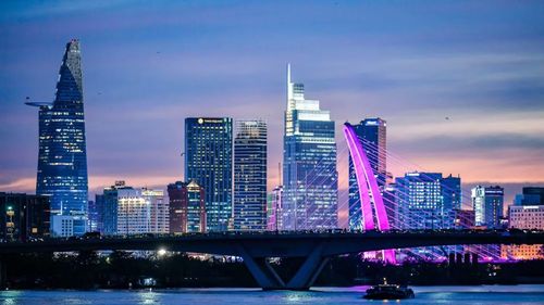 Một Thành phố Hồ Chí Minh năng động, hiện đại, đang mạnh mẽ bước vào kỷ nguyên mới. (Ảnh: THÀNH ĐẠT)
